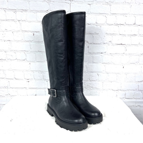 ⏳••NIB🤩 |•ZODIAC•| 'Solana' Rubber Tread Knee High Faux Leather Boots•• - Picture 5 of 15